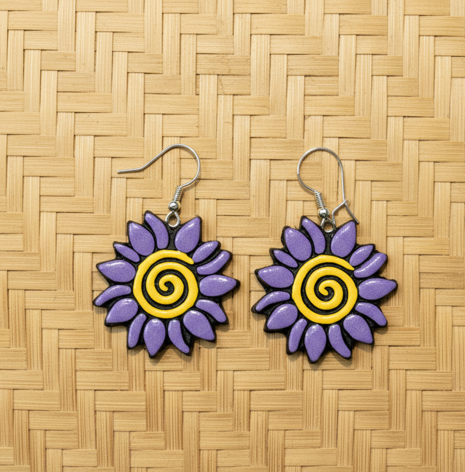 Lavender Spiral Sunflowers