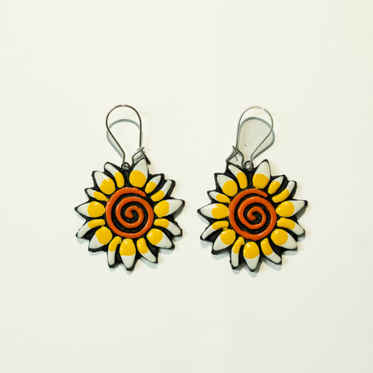 Golden Spiral Sunflowers