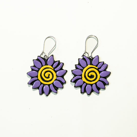 Lavender Spiral Sunflowers