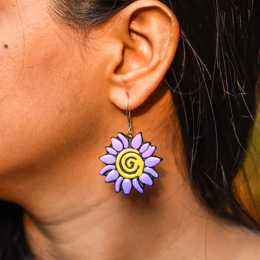 Lavender Spiral Sunflowers