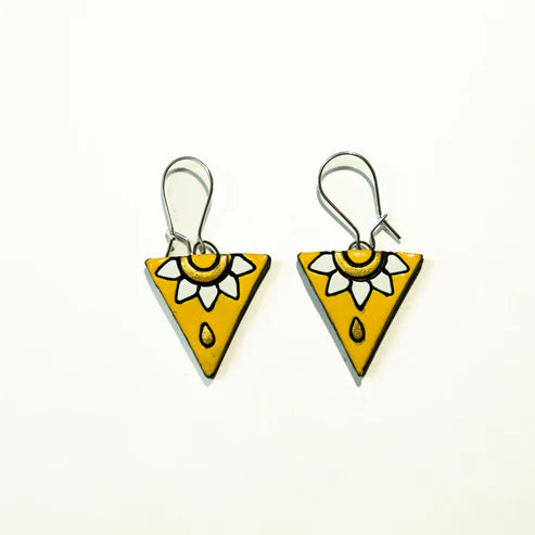 Tangerine Bloom Crown Triangles