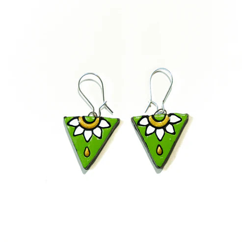 Tangerine Bloom Crown Triangles
