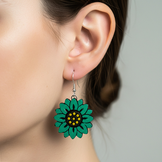 Yellow Dot Green Blooms